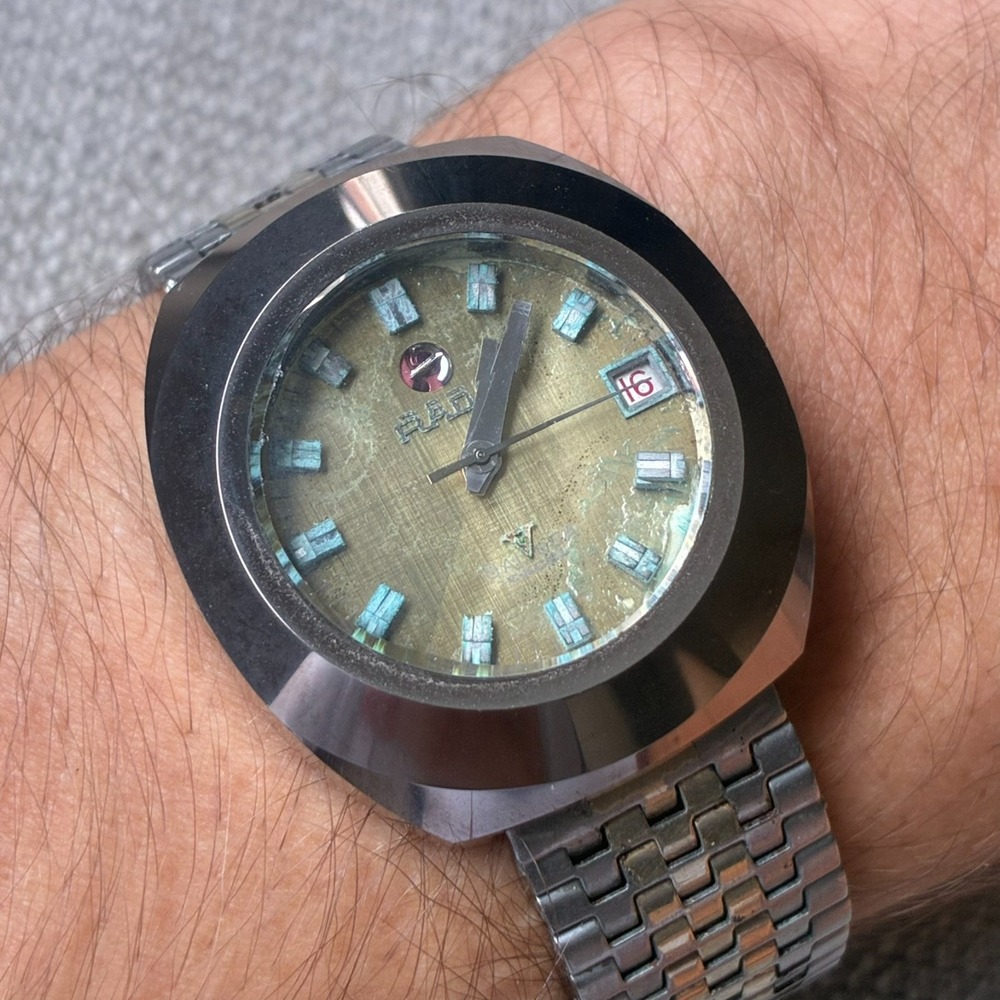 Vintage Rado Balboa V Diastar Automatic Men's Watch 36mm Stainless Steel Date